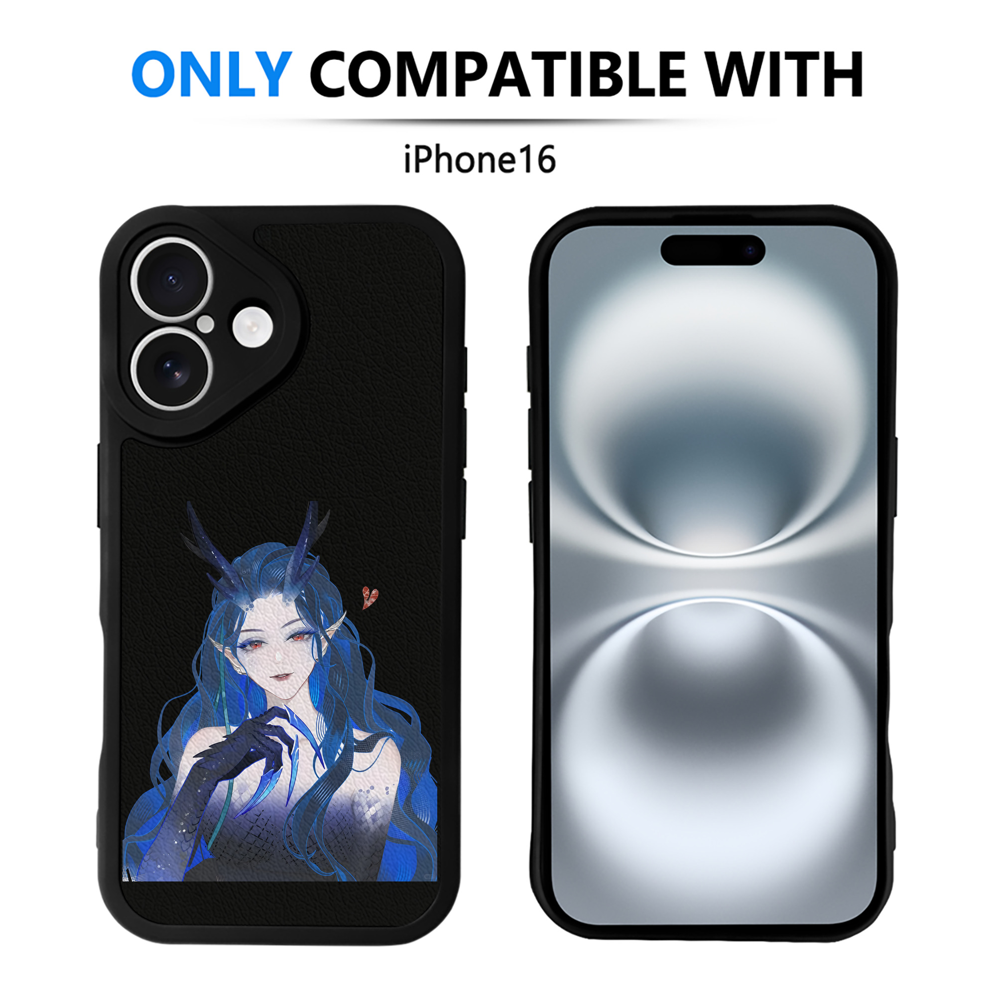 （画像用） Ne Zha 2 ナタ 魔童の大暴れ 【iPhone 16シリーズ対応】シリコンスマホケース（レザー調） 材質：シリコン